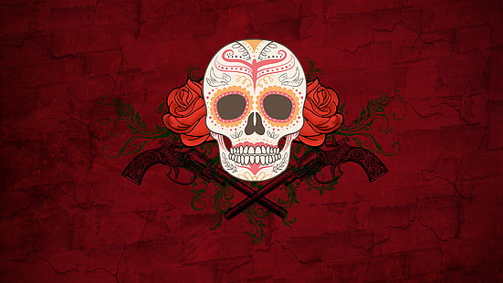 crâne mexicain crâne, Fond d'écran HD HD wallpaper