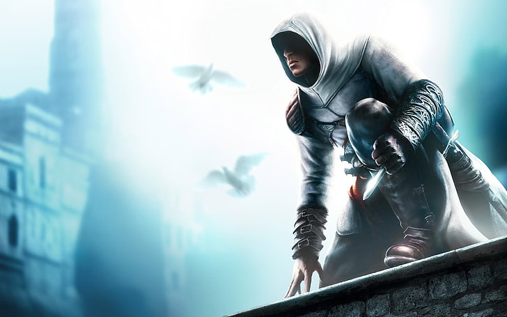 Assassin's Creed Ezio Auditore wallpaper, glow, dagger, Assassin&#39;s Creed, HD wallpaper