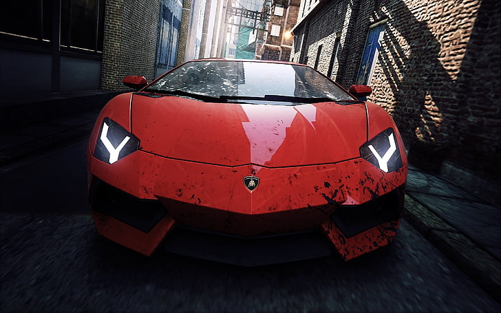 Wanted, games, pc, Need, Aventador, cars, Video, Lamborghini, Speed, Most, HD wallpaper