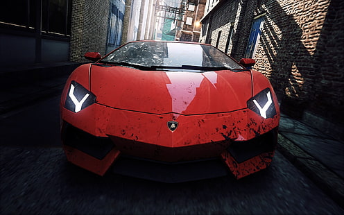 Wanted, games, pc, Need, Aventador, cars, Video, Lamborghini, Speed, Most, HD wallpaper HD wallpaper