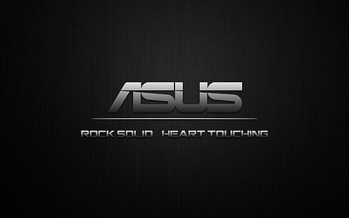 Eleganckie logo Asus, logo asus z solidnym sercem, logo asusa, Tapety HD HD wallpaper