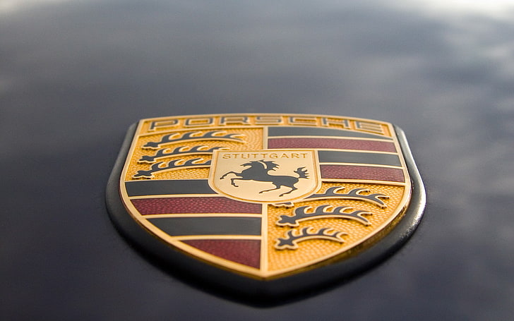 Porsche logo, Porsche, emblem, HD wallpaper