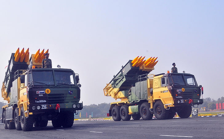 Pinaka Rocket System, armia indyjska, wojsko, Tapety HD