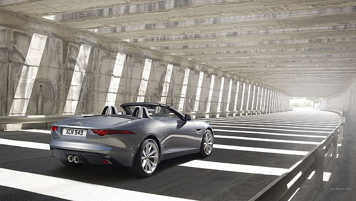 Jaguar F-Type, Roadster, British cars, HD wallpaper
