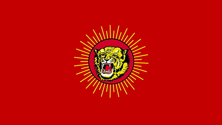 Флаг, Наам Тамилар, НТК, Тамил, Тигр, HD обои