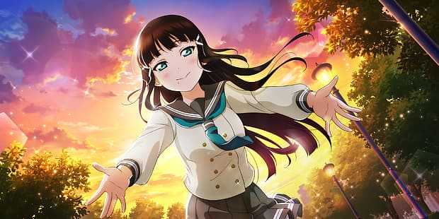 Aşk Canlı Serisi, Aşk Canlı!Sunshine, Love Live !, anime kız, HD masaüstü duvar kağıdı HD wallpaper