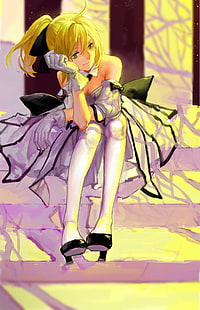 Fate Sabre Lily, Schicksal / Stay Night, Schicksalsserie, Sabre, Sabre Lily, HD-Hintergrundbild HD wallpaper