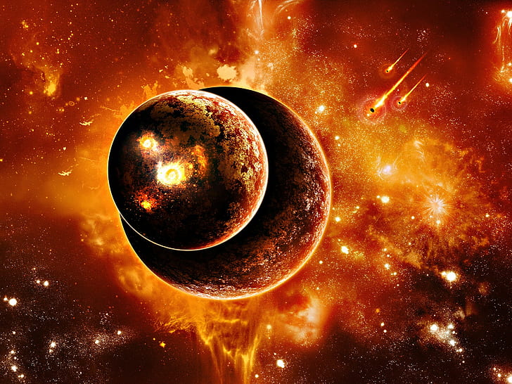 Planets Burning, HD wallpaper