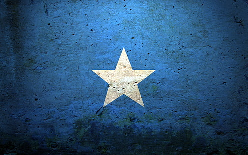 Logo Kapitana Ameryki, niebieskie, gwiazdki, komunizm, grunge, grafika, Kapitan Ameryka, Tapety HD HD wallpaper