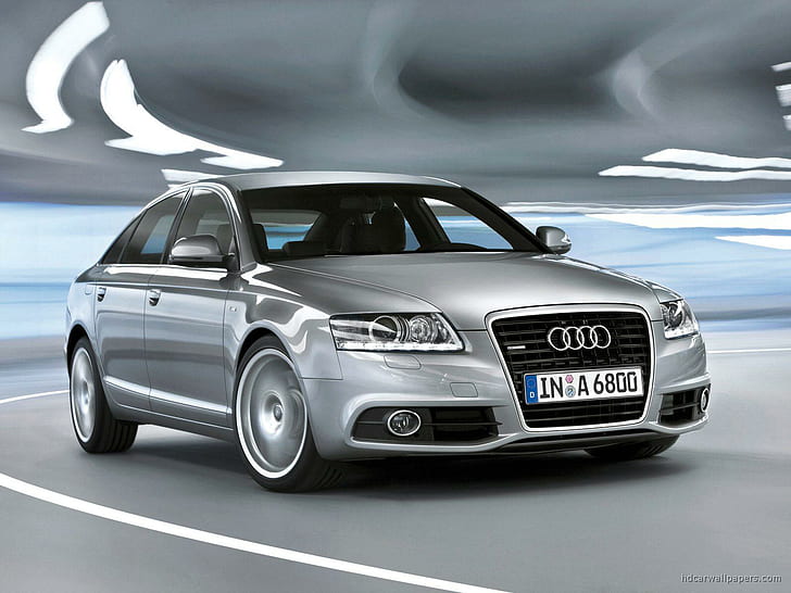 Audi A6 Sedan, серый ауди седан, ауди, седан, автомобили, HD обои