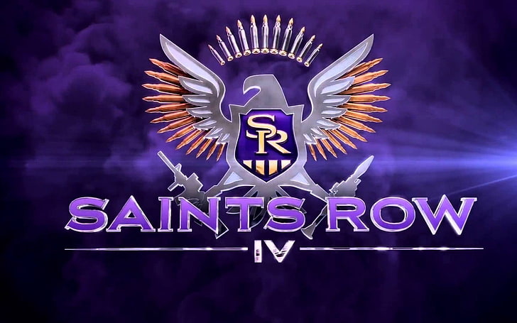 Logo Saints Row IV, santi fila iv, santi fila 4, riga santi, volizione incorporata, Sfondo HD