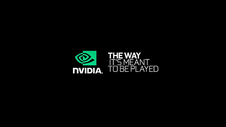 Logo Nvidia, Nvidia, technologia, Tapety HD