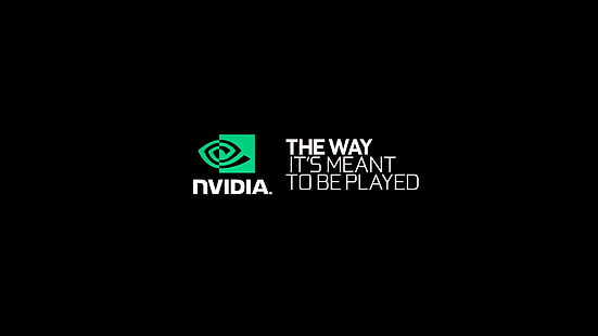 Logo Nvidia, Nvidia, teknologi, Wallpaper HD HD wallpaper