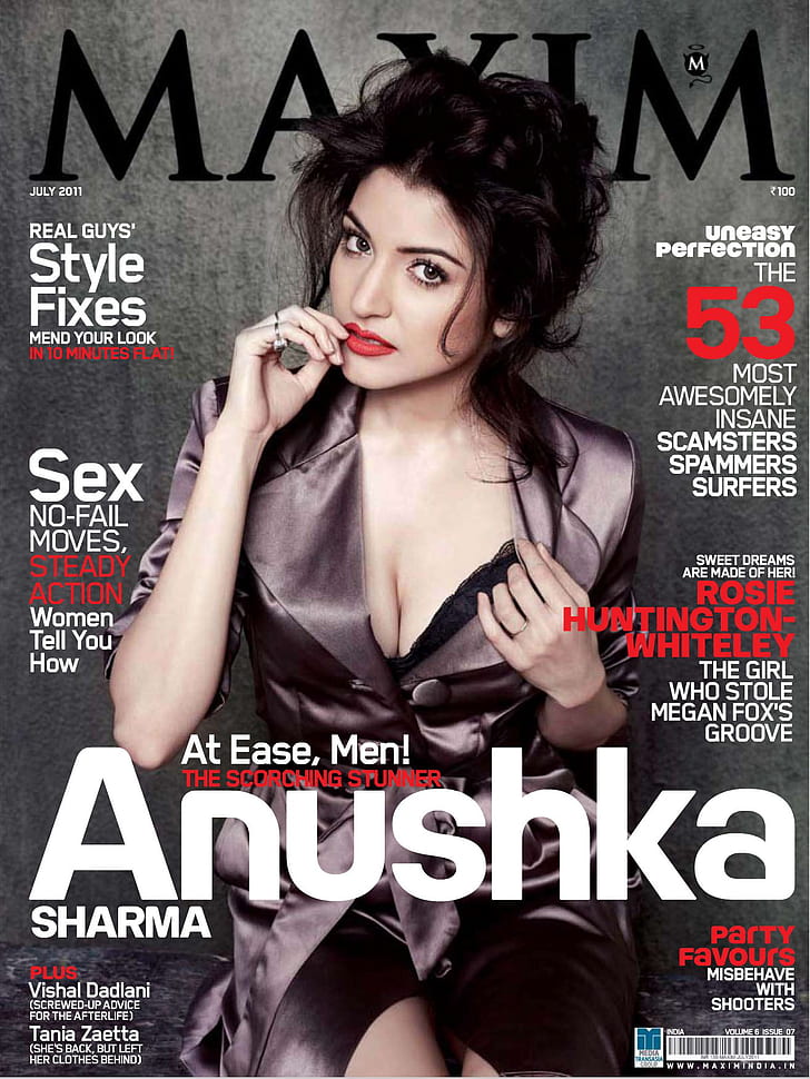 Anushka Sharma dans Maxim Magazine, Fond d'écran HD, fond d'écran de téléphone