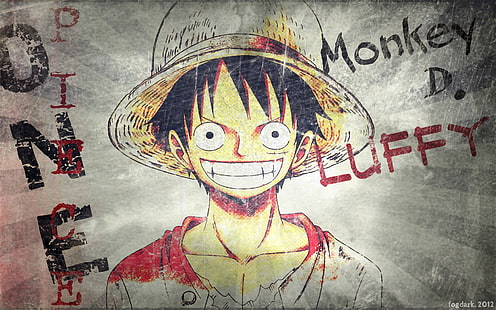 One Piece's Monkey D. Luffy, иллюстрация, одна часть, HD обои HD wallpaper