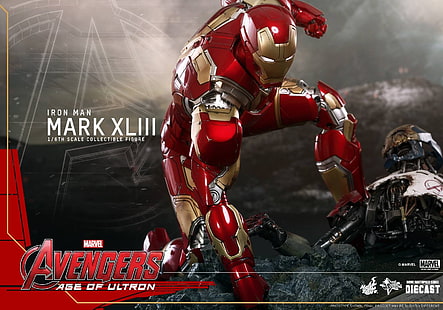 Iron Man Mark XLIII digital wallpaper, iron man  mark XLIII, Iron Man, HD wallpaper HD wallpaper
