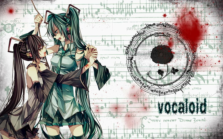 Anime, Vocaloid, Hatsune Miku, Zatsune Miku, HD wallpaper