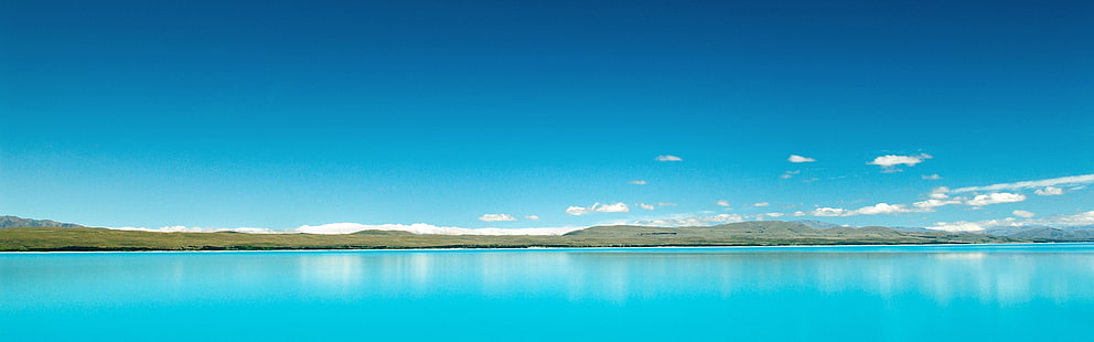 풍경 자연 호수 3840x1200 자연 호수 HD 아트, 자연, 풍경, HD 배경 화면 HD wallpaper