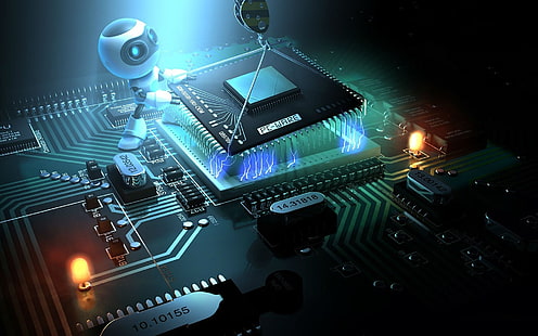 chip, virus, internet, computer, Technology, HD wallpaper HD wallpaper