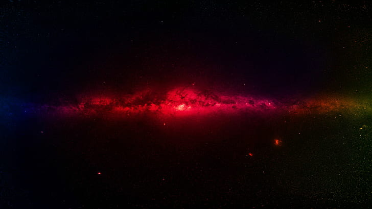 Galaxy Stars Milky Way HD, rymden, stjärnor, galaxen, vägen, mjölkaktig, HD tapet