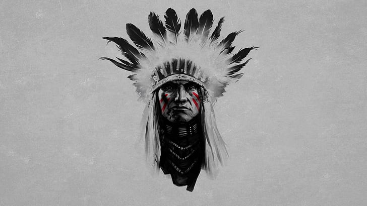 feathers, Native Americans, HD wallpaper