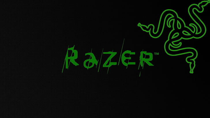 логотип, Razer Inc., минимализм, HD обои