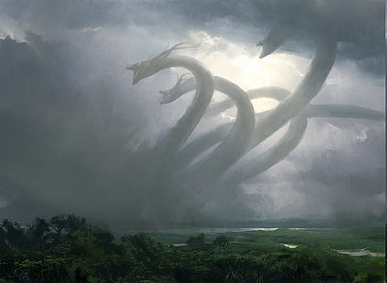 Kreatur, Fantasiekunst, Hydra, Mythologie, HD-Hintergrundbild HD wallpaper