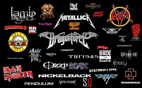 Metallica Logo, Musik, Schwermetall, HD-Hintergrundbild HD wallpaper