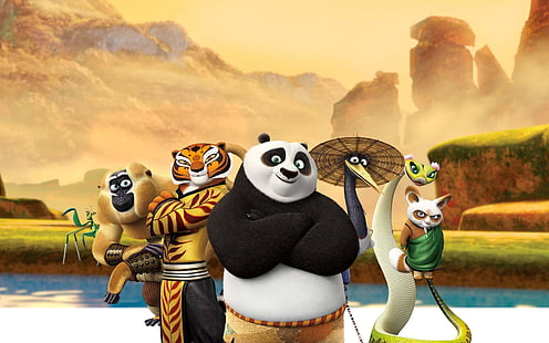 Кунг-фу Панда 3, обои Кунг-фу Панда, фильмы, голливудские фильмы, голливуд, анимированные, панда, HD обои HD wallpaper