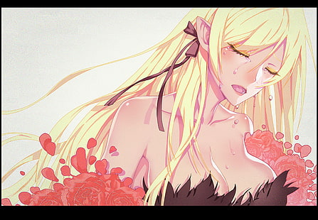 Anime, Animation, Manga, Oshino Shinobu, Monogatari-Serie, HD-Hintergrundbild HD wallpaper
