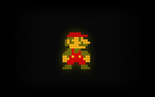 Mario, Mustache, Character, Background, HD wallpaper HD wallpaper