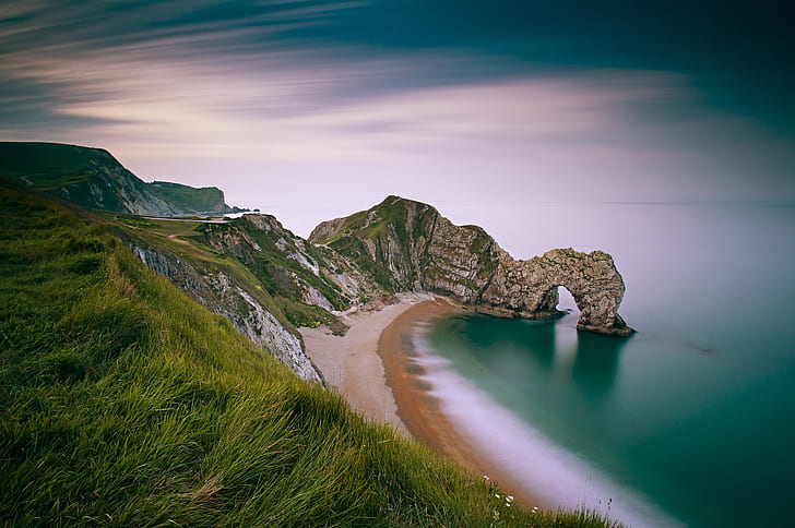 Earth, Durdle Door, Cliff, Coast, Dorset, England, Exposure, Limestone, Sea, Shore, HD wallpaper