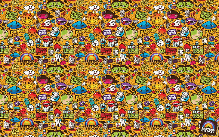 multicolored character wallpaper, picture, jared, nickerson, HD wallpaper