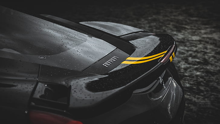 Ferrari, Ferrari 488 pista, Forza Horizon 4, car, Brembo, HD wallpaper