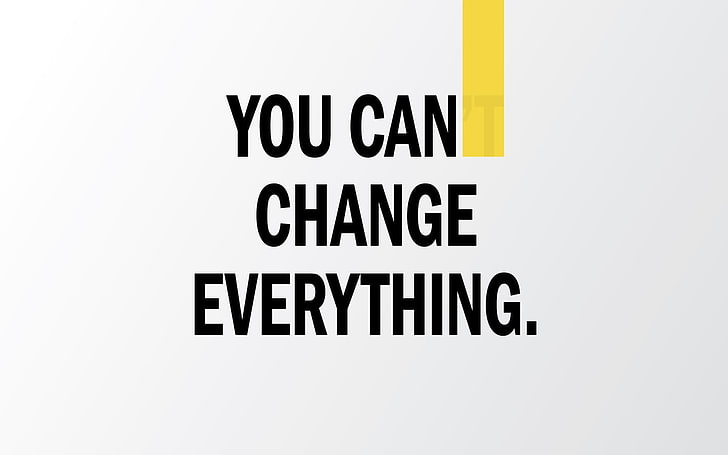 you can change everything text, motivational, typography, white background, minimalism, HD wallpaper