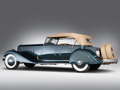 1933, chrysler, custom, imperial, lebaron, luxury, phaeton, retro, HD wallpaper HD wallpaper