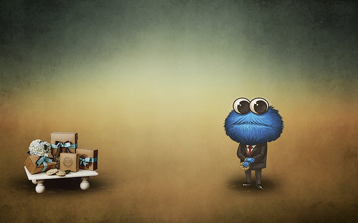 Sesame Street, Cookie Monster, Wallpaper HD