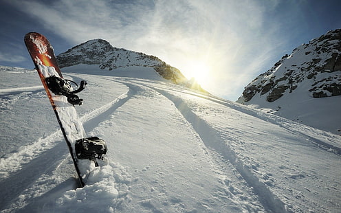 ski, neige, snowboard, snowboard, sports, hiver, Fond d'écran HD HD wallpaper
