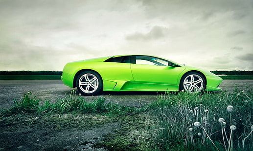 Готина зелена кола, готина, хубава, коли, HD тапет HD wallpaper