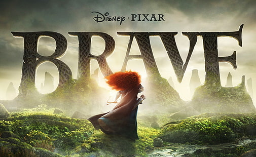 Cesur, Disney Pixar Cesur duvar kağıdı, Çizgi film, Cesur, Disney, animasyon filmi, pixar, 2012, merida, HD masaüstü duvar kağıdı HD wallpaper