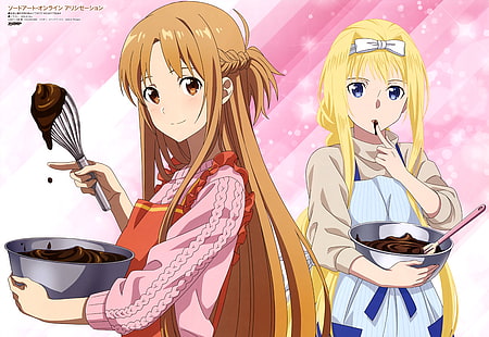 Sword Art Online, Sword Art Online: Alicization, Alice Zuberg, Asuna Yuuki, Tapety HD HD wallpaper