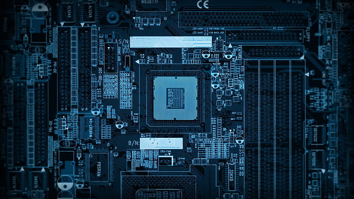 chip, computer, microchip, processor, HD wallpaper