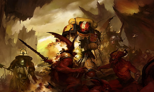 Warhammer, Warhammer 40K, Imperial Fists (Warhammer), Sfondo HD HD wallpaper