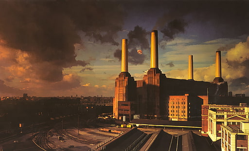 อาคารคอนกรีตสีน้ำตาล Pink Floyd, วอลล์เปเปอร์ HD HD wallpaper