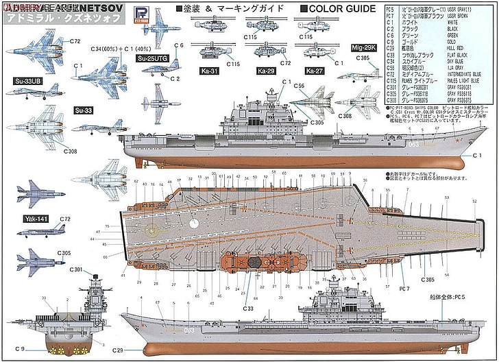 سفن حربية ، حاملة طائرات ، حاملة الطائرات الروسية الأدميرال كوزنتسوف ، سفينة حربية، خلفية HD