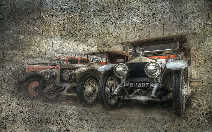 Oldtimer-Plakat, alte Autos, Oldtimer, HD-Hintergrundbild