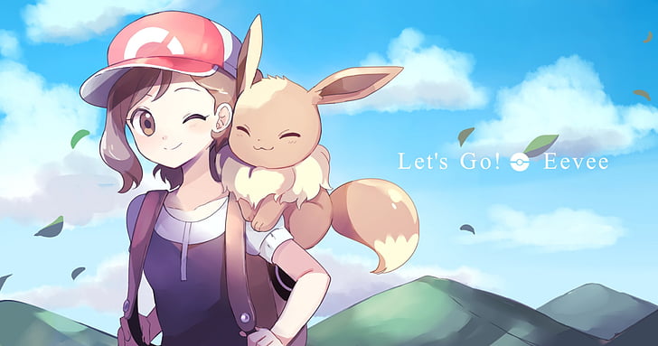Pokémon, Pokémon: Let's Go Pikachu и Let's Go Eevee, Eevee (Pokémon), Pokémon Let's Go Eevee, HD тапет