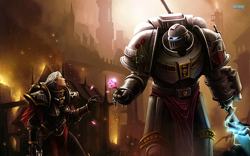 خلفية اللعبة ، Warhammer 40000 ، Gray Knight ، Adepta Sororitas، خلفية HD HD wallpaper
