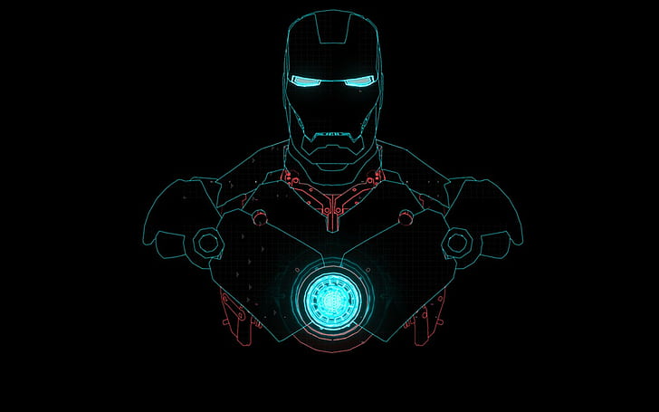 Cetak Biru, Iron man, Wallpaper HD