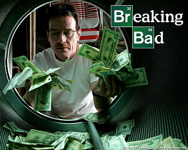 Breaking Bad screenshot, Breaking Bad, Walter White, money, Bryan Cranston, HD wallpaper HD wallpaper